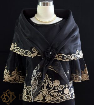 Black Kimona with Alampay 5462