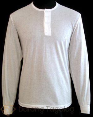 Boy's White Camisa De Chino LS