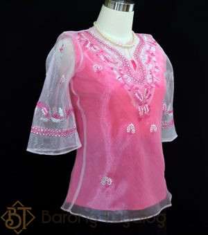 Fuschia Pink Women's Barong 5075 Side