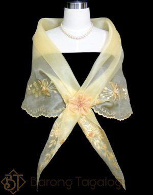 Gold Filipiniana Alampay 5687A