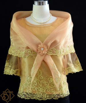 Gold Kimona with Alampay 5487