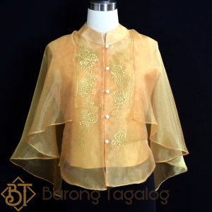 Gold Women's Cape Barong 5787