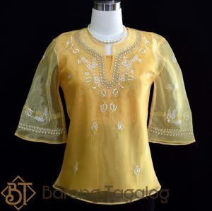 Matte Gold Women's Barong 5087