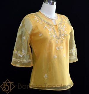 Matte Gold Women's Barong 5087 Side