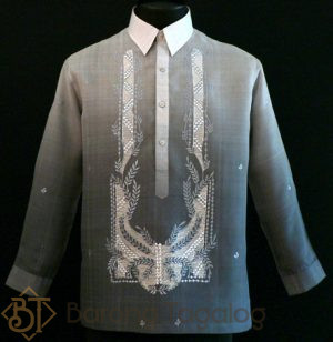 Monochromatic Dark GrayBarong Tangalog 3040