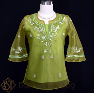Olive Green Women's Barong 5071