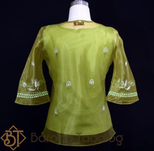 Olive Green Women's Barong 5071 Back
