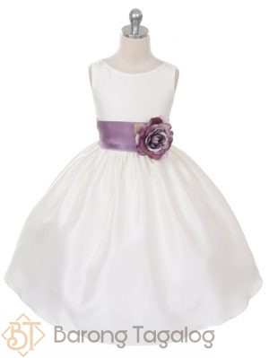 Poly Silk Organza Sash Classic Baby Dress 204