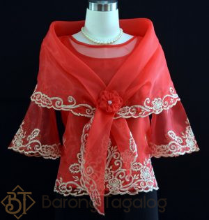Red Kimona with Alampay 5495