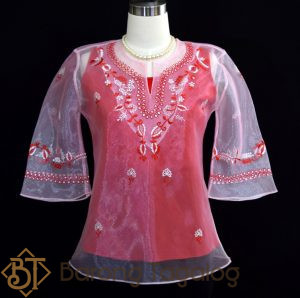 Red Women's Barong 5095