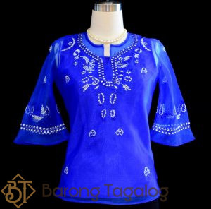 Royal Blue Women's Barong 5065A