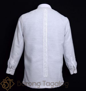 White Barong Taglog 1007A Back