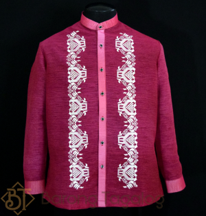 Burgundy Barong Tagalog 3248