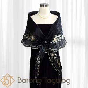 Black Filipiniana Alampay 5662A