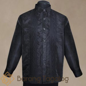 Black Organza Barong Tagalog 3095