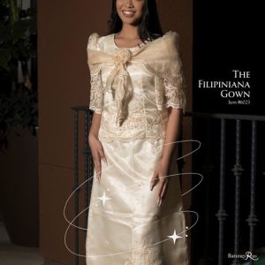Black Lace Filipiniana Dress