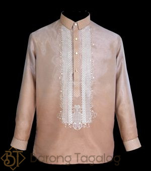 Mocha Organza Barong Tagalog 3538