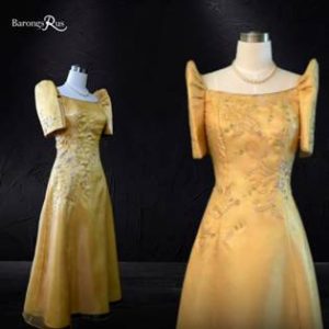 Gold Mestiza Attire