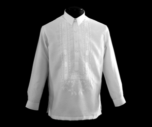 White Barong Tagalog 1113